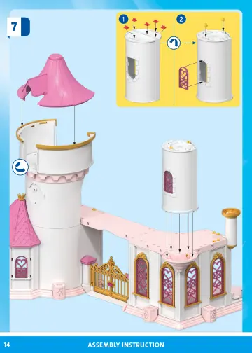 Building instructions Playmobil 71845 - Princess Castle with Royal Couple (14)