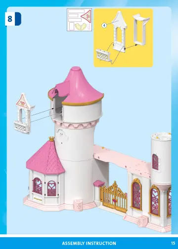 Building instructions Playmobil 71845 - Princess Castle with Royal Couple (15)