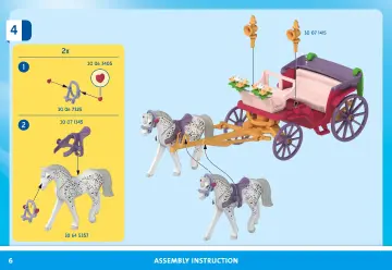 Bouwplannen Playmobil 71846 - Koetsrit met prins en prinses (6)