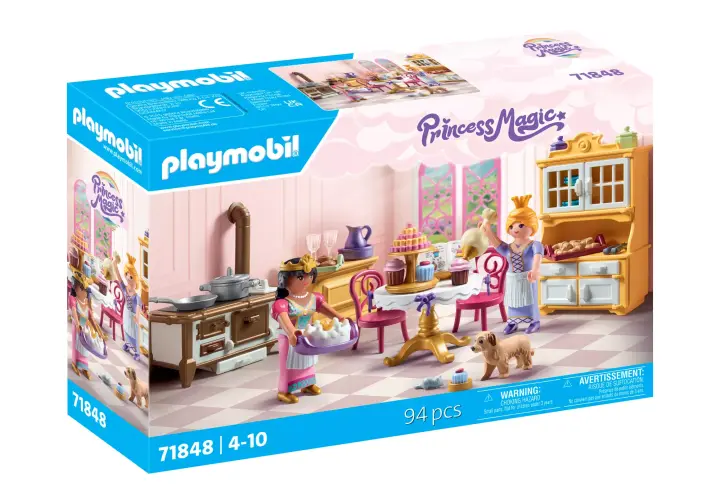 Playmobil 71848 - Cuisine royale avec pâtisseries et ustensiles - BOX
