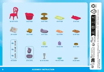 Notices de montage Playmobil 71848 - Cuisine royale avec pâtisseries et ustensiles (8)