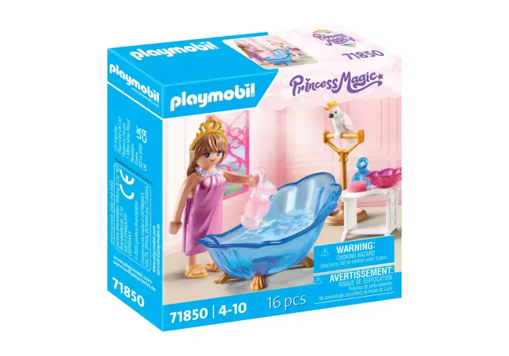 Playmobil 71850 - Salle de bain royale avec princesse et accessoires - BOX