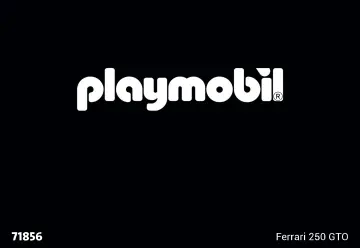Manual de instruções Playmobil 71856 - PLAYMOBIL X Ferrari 250 GTO (1)