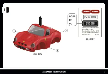 Manual de instruções Playmobil 71856 - PLAYMOBIL X Ferrari 250 GTO (3)