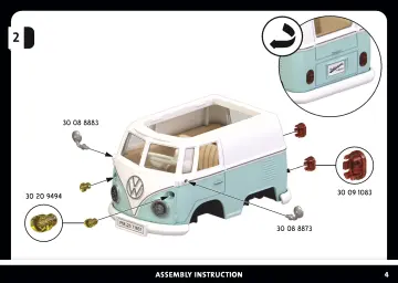 Manual de instruções Playmobil 71857 - PLAYMOBIL X Volkswagen T1 Camper (4)