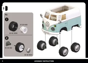 Manual de instruções Playmobil 71857 - PLAYMOBIL X Volkswagen T1 Camper (5)