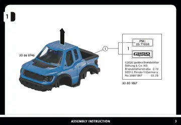 Manual de instruções Playmobil 71858 - PLAYMOBIL X Ford F-150 Raptor (3)