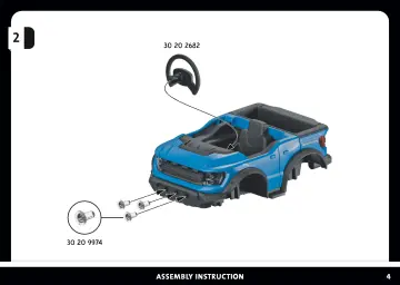 Manual de instruções Playmobil 71858 - PLAYMOBIL X Ford F-150 Raptor (4)