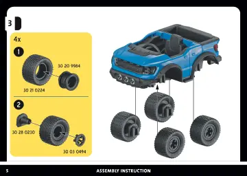 Manual de instruções Playmobil 71858 - PLAYMOBIL X Ford F-150 Raptor (5)