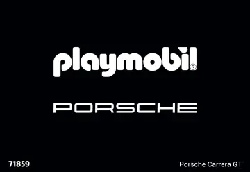 Manual de instruções Playmobil 71859 - PLAYMOBIL X Porsche Carrera GT (1)
