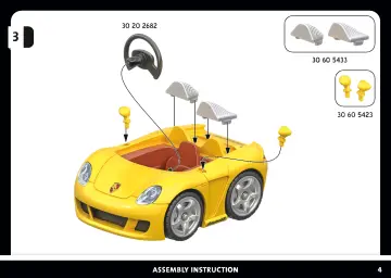 Manual de instruções Playmobil 71859 - PLAYMOBIL X Porsche Carrera GT (4)