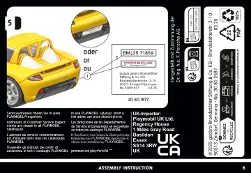 Manual de instruções Playmobil 71859 - PLAYMOBIL X Porsche Carrera GT (6)