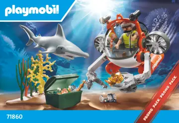 Bouwplannen Playmobil 71860 - Schattenjacht met onderzeeër (1)