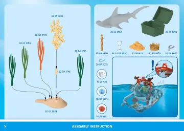 Bouwplannen Playmobil 71860 - Schattenjacht met onderzeeër (5)