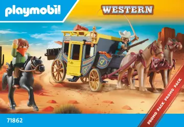 Bauanleitungen Playmobil 71862 - Postkutschenüberfall im Wilden Westen (1)