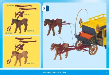 Bauanleitungen Playmobil 71862 - Postkutschenüberfall im Wilden Westen (7)