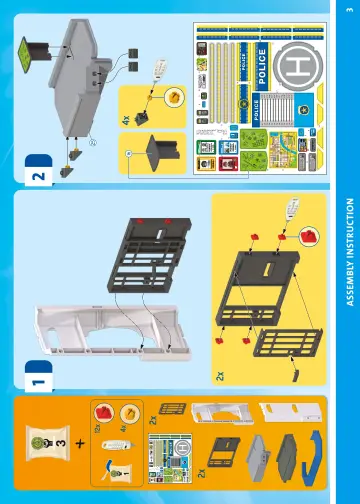 Notices de montage Playmobil 71873 - Centre de commandement de la police (3)