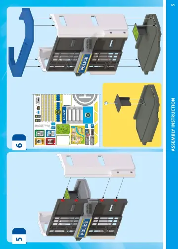 Notices de montage Playmobil 71873 - Centre de commandement de la police (5)