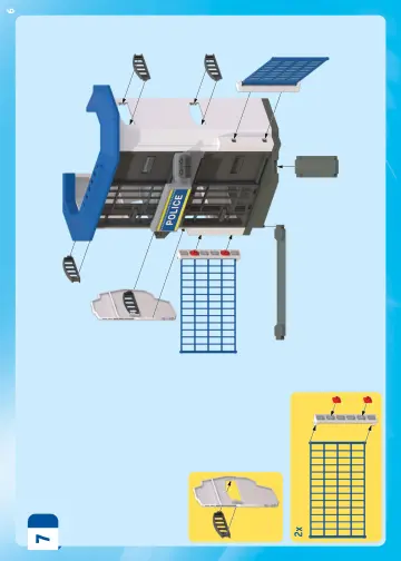 Notices de montage Playmobil 71873 - Centre de commandement de la police (6)