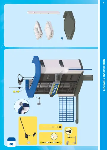 Notices de montage Playmobil 71873 - Centre de commandement de la police (7)