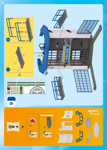 Notices de montage Playmobil 71873 - Centre de commandement de la police (8)