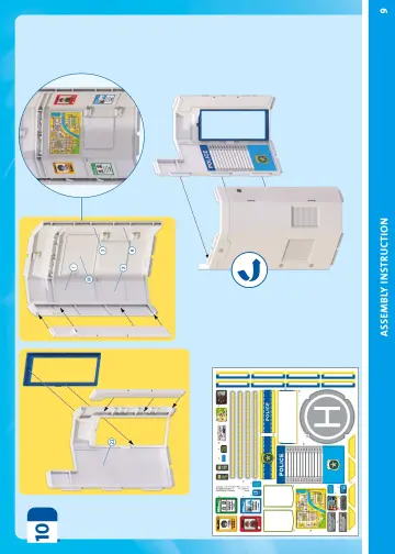 Notices de montage Playmobil 71873 - Centre de commandement de la police (9)