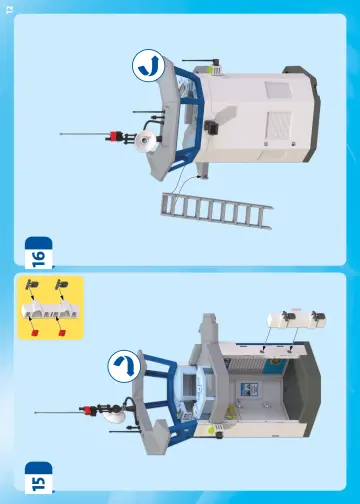 Notices de montage Playmobil 71873 - Centre de commandement de la police (12)