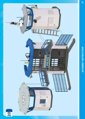 Notices de montage Playmobil 71873 - Centre de commandement de la police (15)