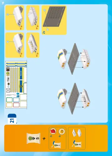 Notices de montage Playmobil 71873 - Centre de commandement de la police (16)