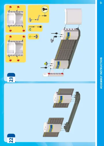 Notices de montage Playmobil 71873 - Centre de commandement de la police (17)