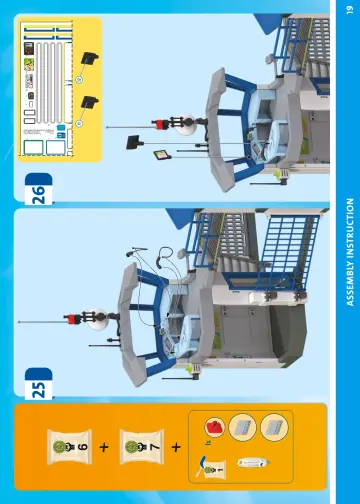 Notices de montage Playmobil 71873 - Centre de commandement de la police (19)
