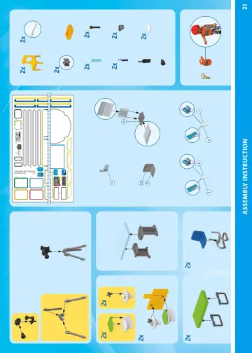 Notices de montage Playmobil 71873 - Centre de commandement de la police (21)