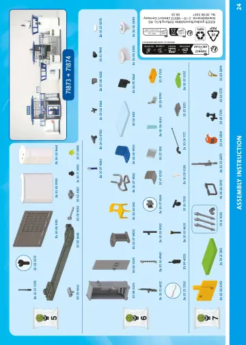 Notices de montage Playmobil 71873 - Centre de commandement de la police (24)