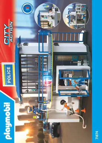 Manual de instruções Playmobil 71874 - Esquadra com sala de investigação (1)