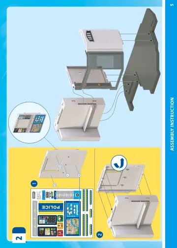Manual de instruções Playmobil 71874 - Esquadra com sala de investigação (5)