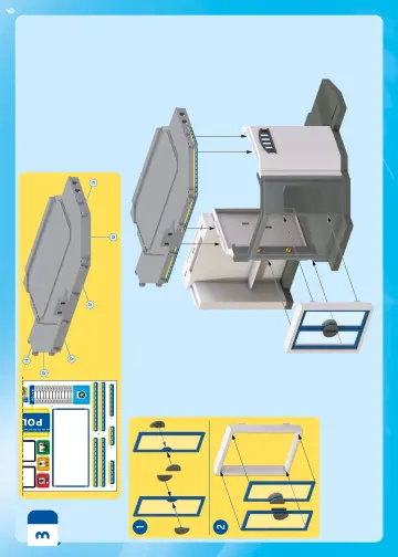 Manual de instruções Playmobil 71874 - Esquadra com sala de investigação (6)