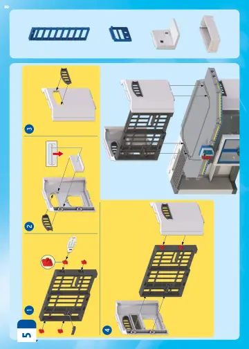 Manual de instruções Playmobil 71874 - Esquadra com sala de investigação (8)