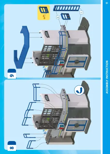 Manual de instruções Playmobil 71874 - Esquadra com sala de investigação (11)