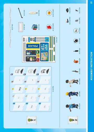 Manual de instruções Playmobil 71874 - Esquadra com sala de investigação (21)