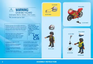 Notices de montage Playmobil 71875 - Pick-up de police, moto & 2 personnages (2)