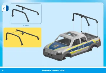 Notices de montage Playmobil 71875 - Pick-up de police, moto & 2 personnages (4)