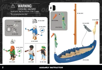 Manuales de instrucciones Playmobil 71888 - Astérix: barco pirata (2)