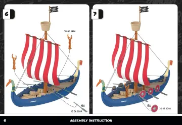 Manuales de instrucciones Playmobil 71888 - Astérix: barco pirata (6)