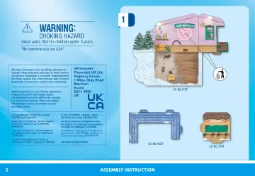 Notices de montage Playmobil 71952 - Calendrier de l'avent pâtisserie de Noël (2)