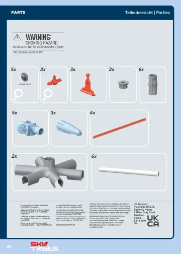 Bygganvisningar Playmobil 71975 - SKY TRAILS: Construction Pack (2)