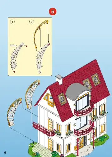 Bauanleitungen Playmobil 7387 - Neues Wohnhaus, Erweiterung A (6)