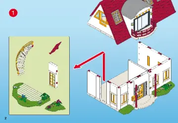 Manual de instruções Playmobil 7388 - Extensão de canto para casa Moderna 4279 (2)