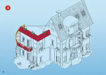 Building instructions Playmobil 7389 - Corner Floor Extension (6)