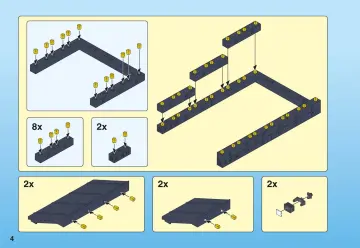 Bauanleitungen Playmobil 7438 - Große Cargo-Halle (4)