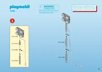 Building instructions Playmobil 7445 - Floodlight (1)